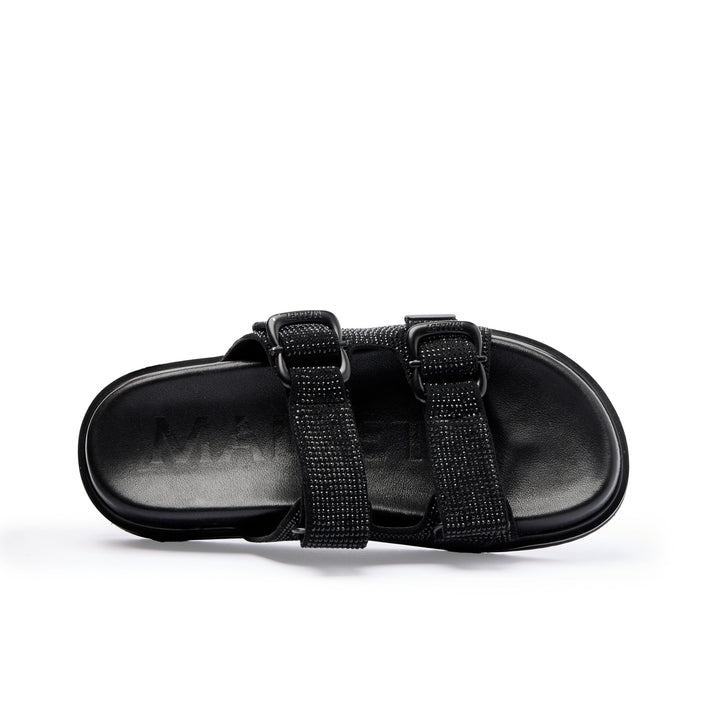 Sadie Sandal Black Diamante Womens