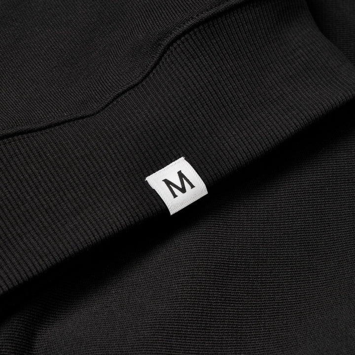 Spray Logo Crewneck Organic Black Blue