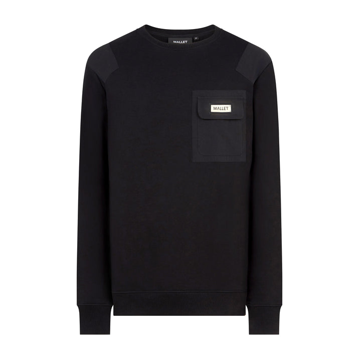 Nylon Patch Crew Black