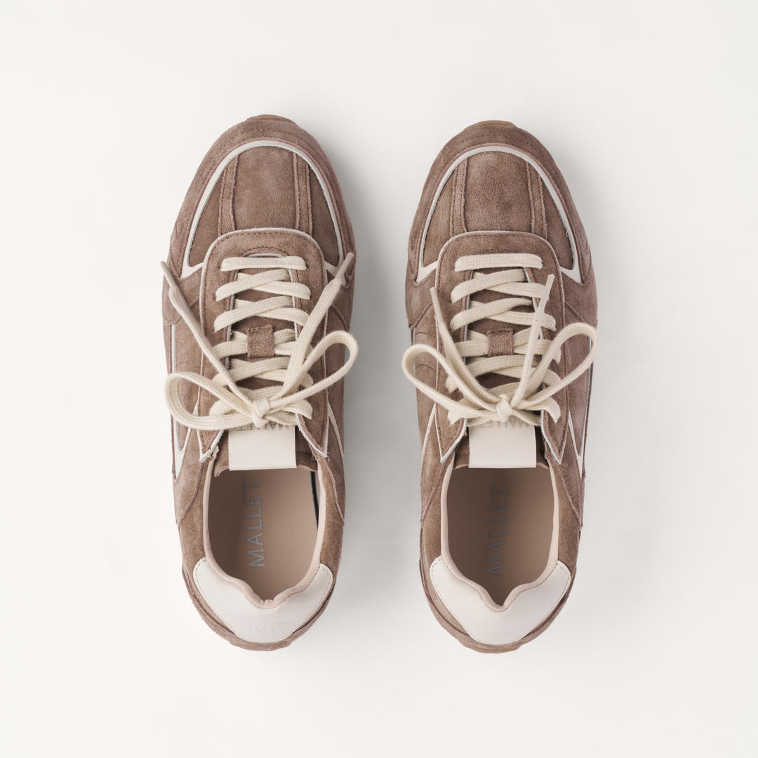 MALLET Acton Women's Brown Suede Trainers