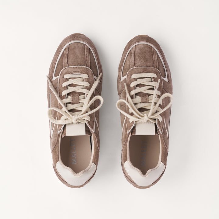 MALLET Acton Women's Brown Suede Trainers