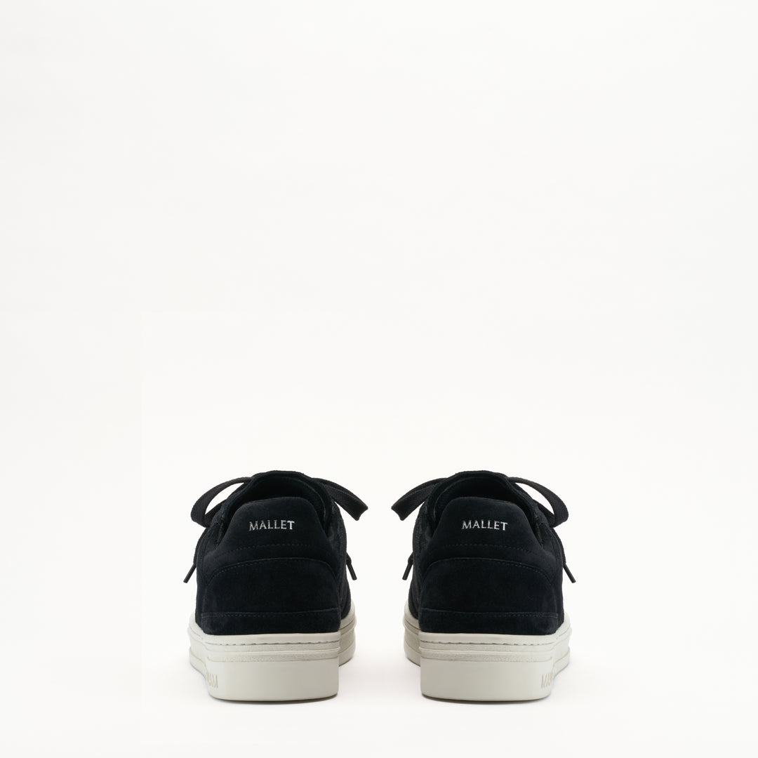 MALLET Barnsley Men's Black Suede Trainers