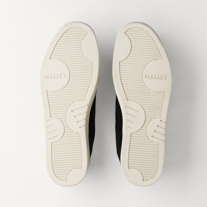 MALLET Barnsley Men's Black Suede Trainers