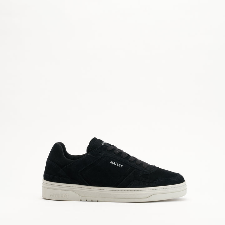 MALLET Barnsley Men's Black Suede Trainers