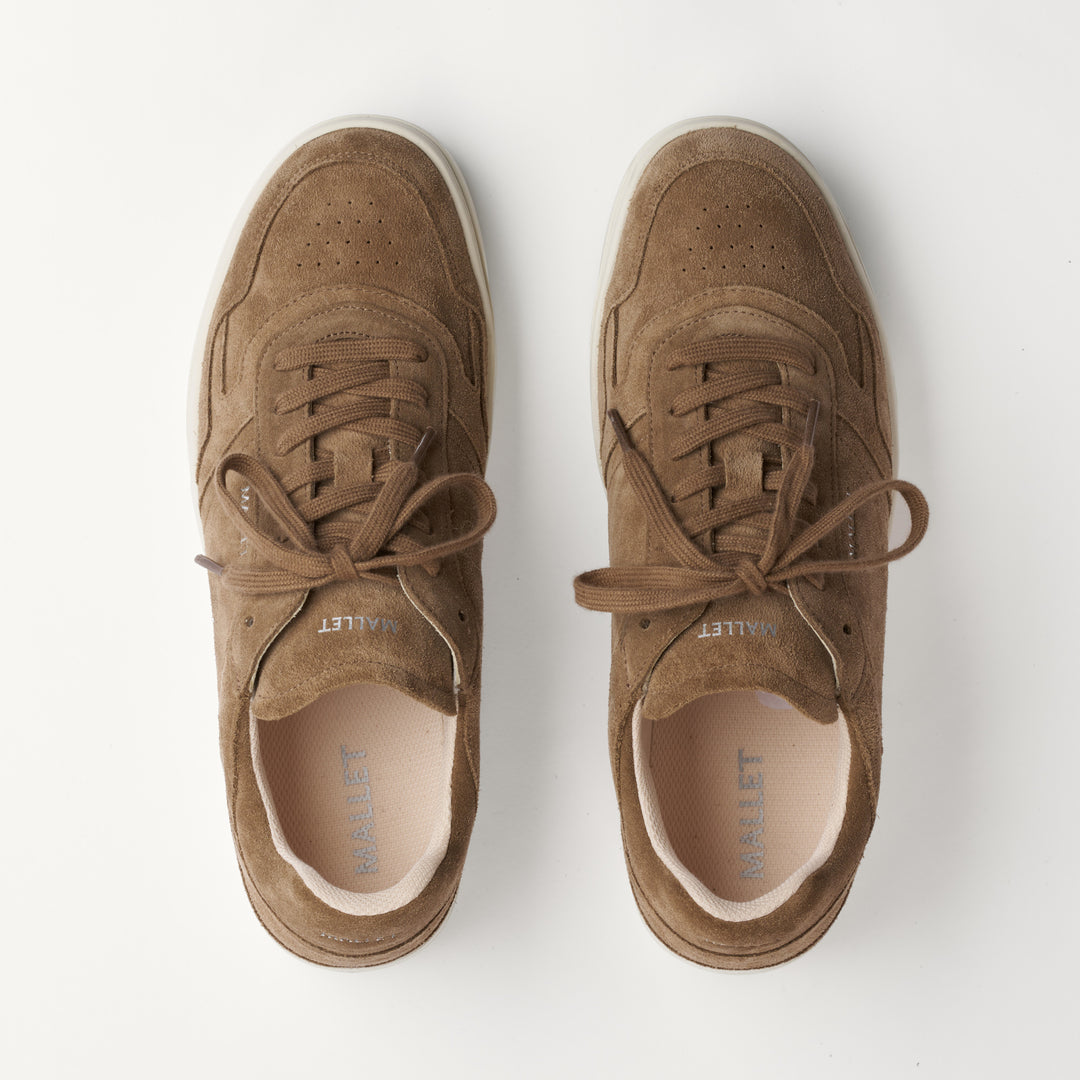 MALLET Barnsley Men's Brown Suede Trainers