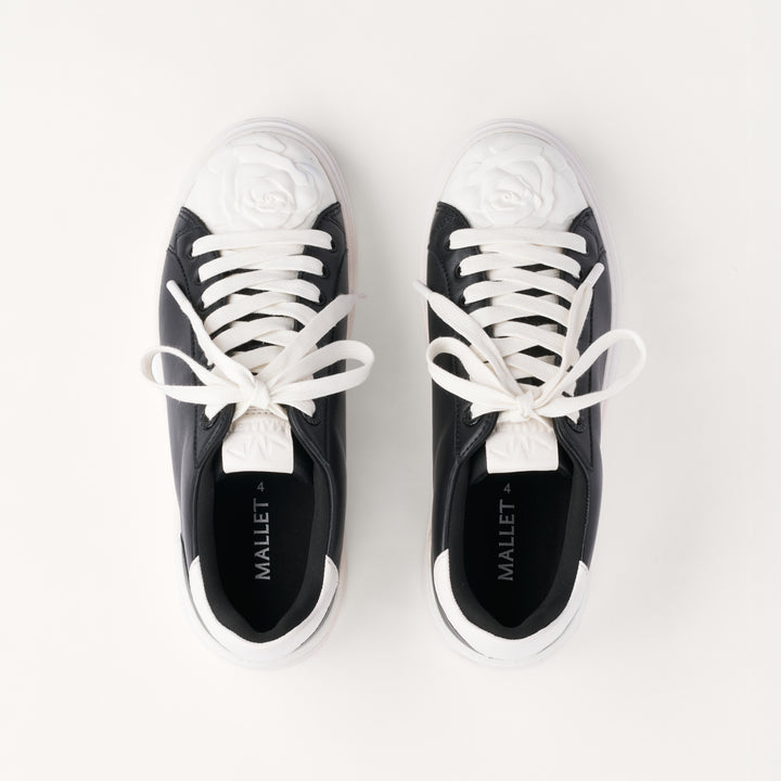 MALLET Bloomsbury Women's Black Leather Trainers