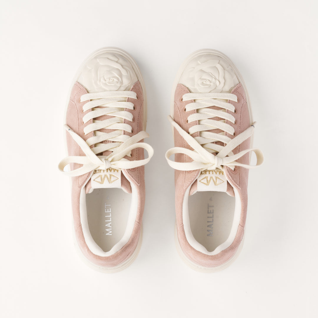 MALLET Bloomsbury Women's Pink Suede Trainers