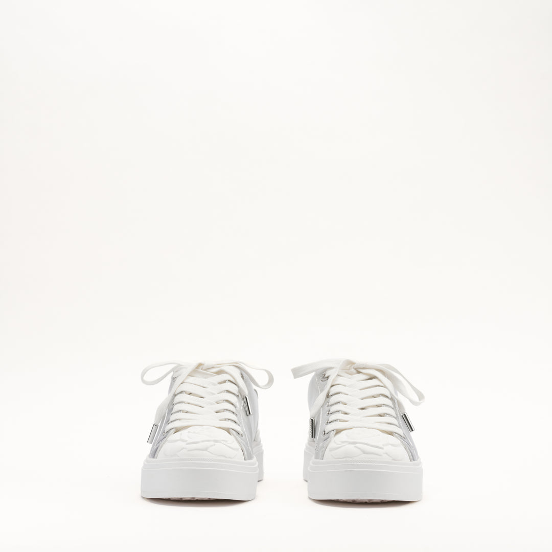 MALLET Bloomsbury Women's Silver Leather Trainers