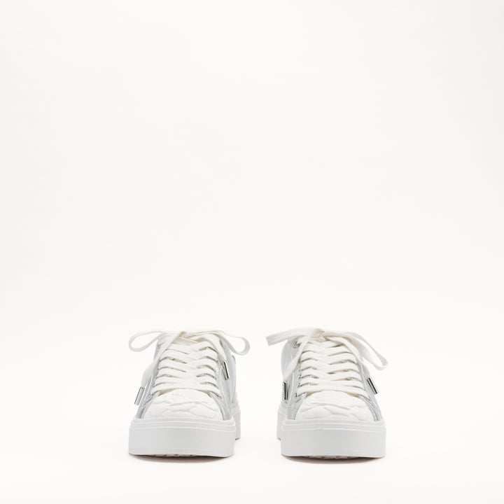 MALLET Bloomsbury Women's Silver Leather Trainers
