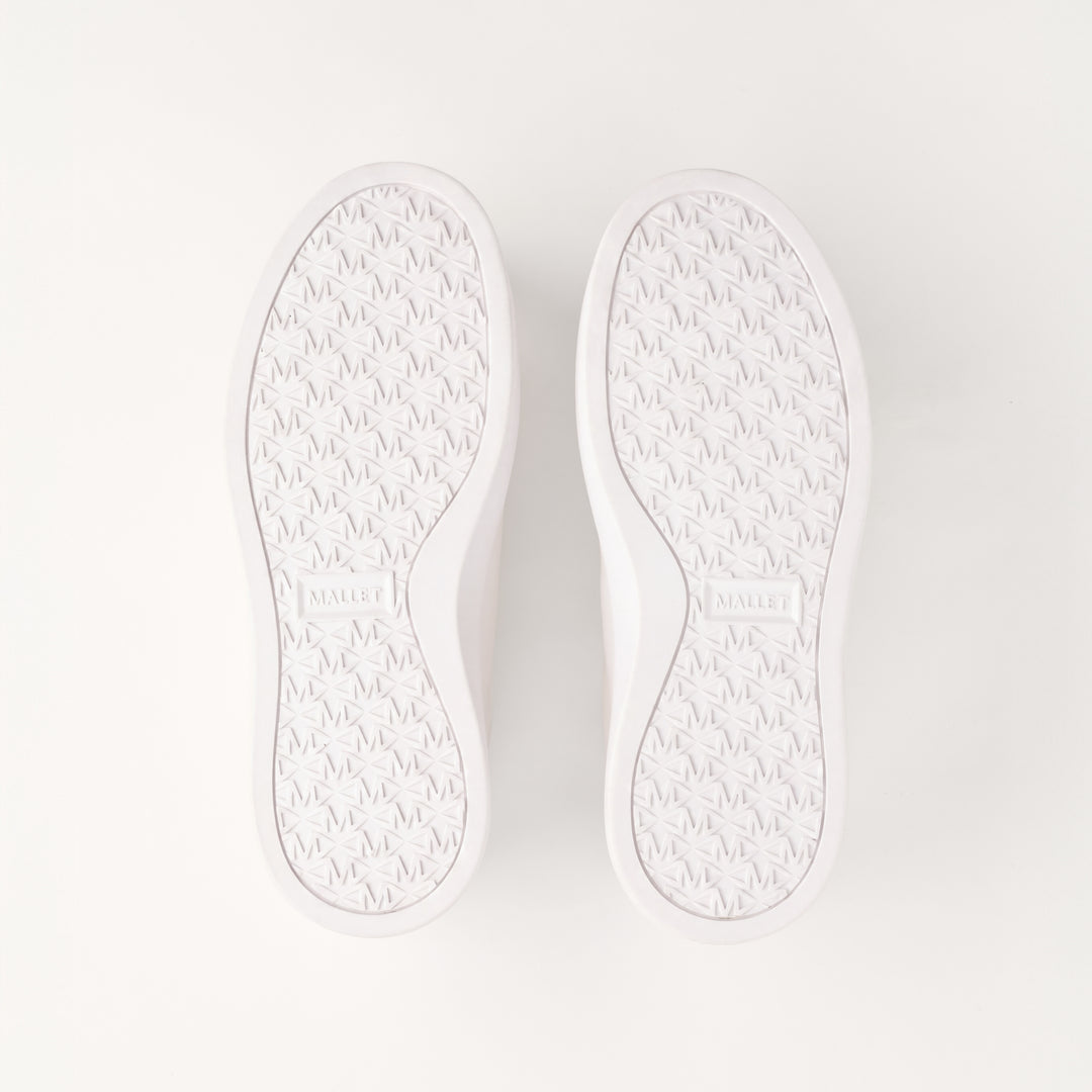 MALLET Bloomsbury Women's White Leather Trainers