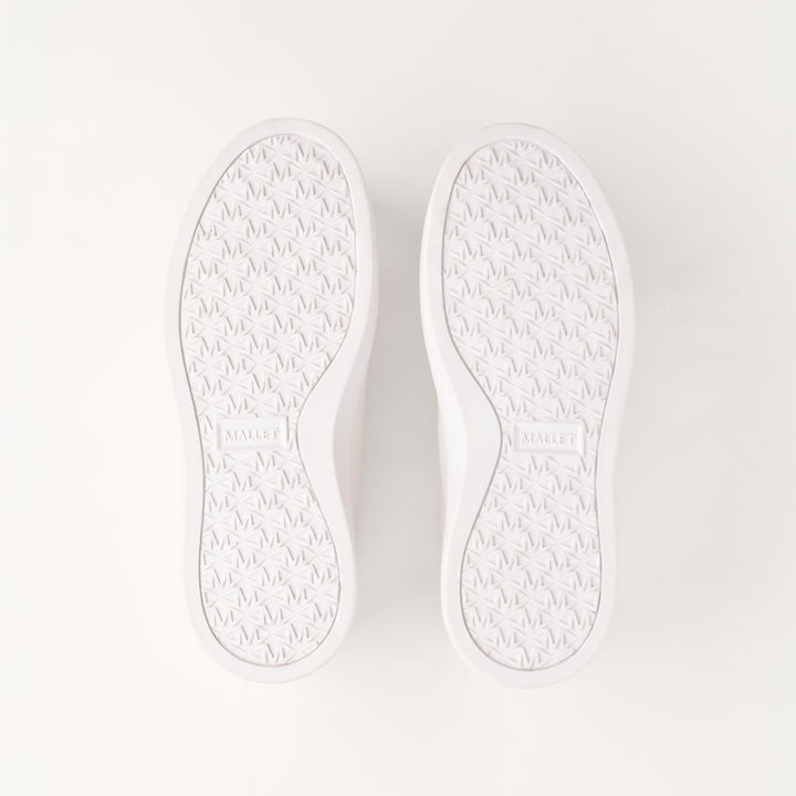 MALLET Bloomsbury Women's White Leather Trainers