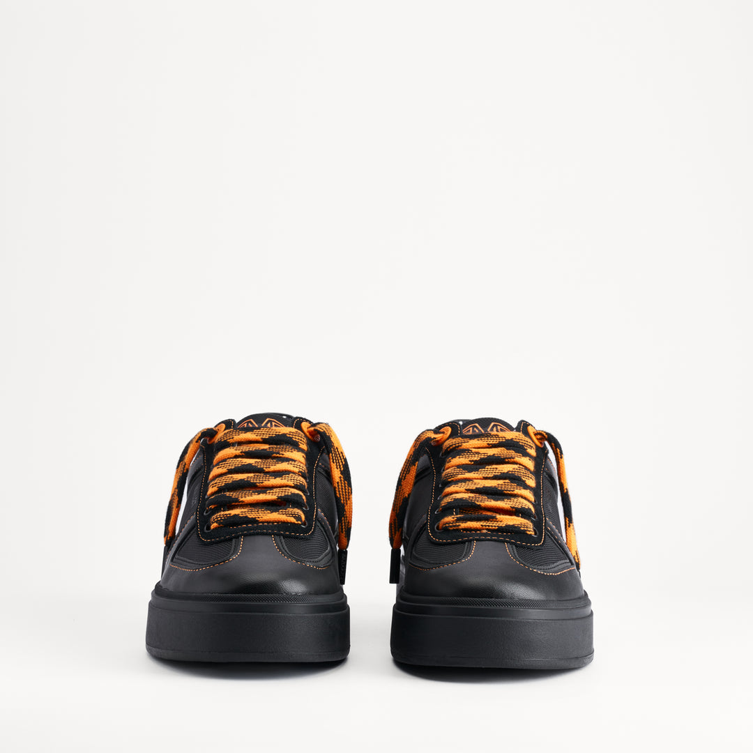 MALLET X Normski Kingsbury Mens Black Leather Trainers