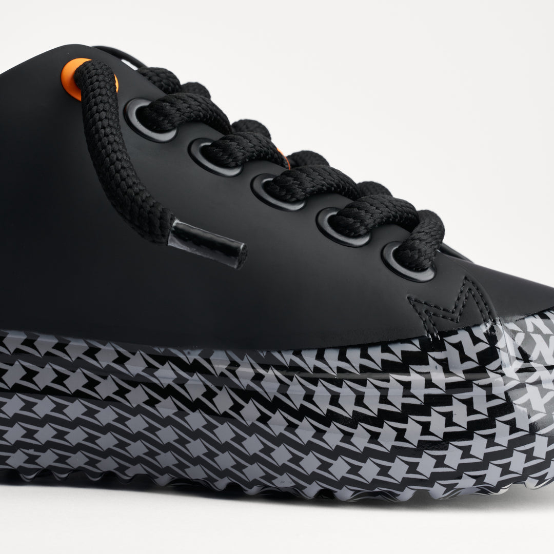 MALLET X Normski GRFTR Lite Men's Black Tooth Dip Leather Trainers
