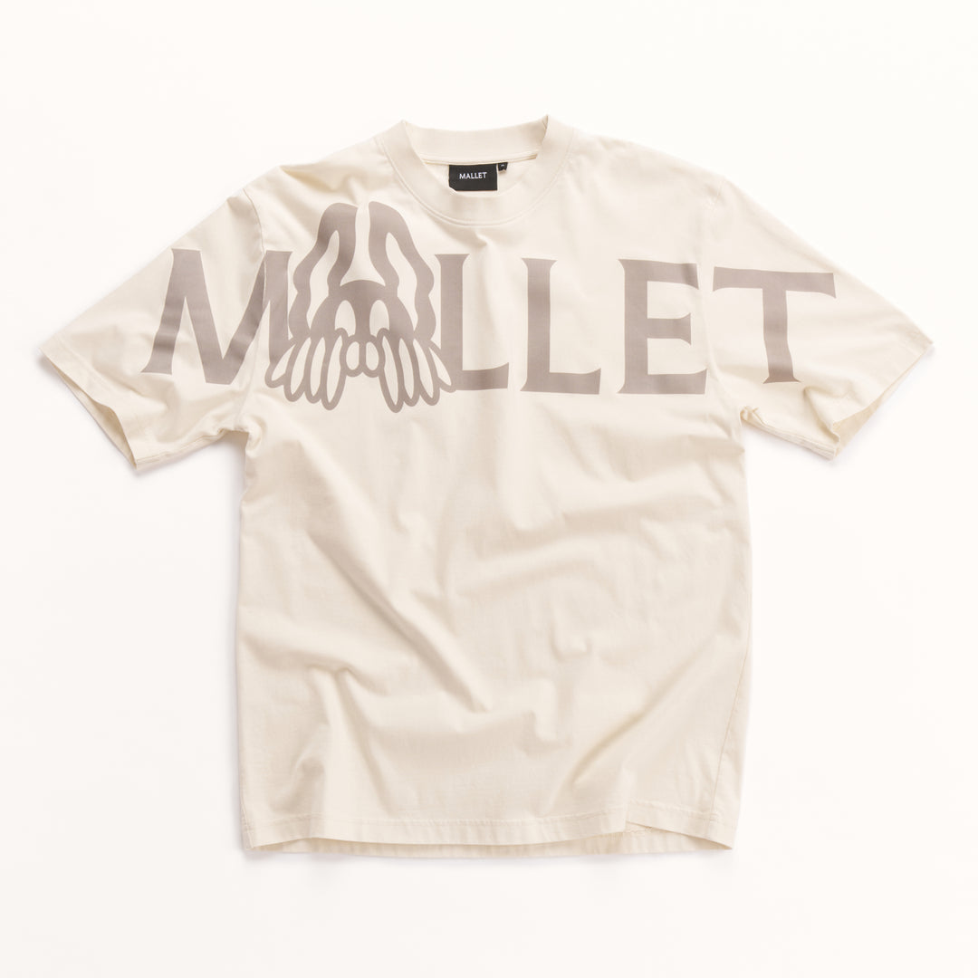 Detroit Peeper Large Logo Tee Stone