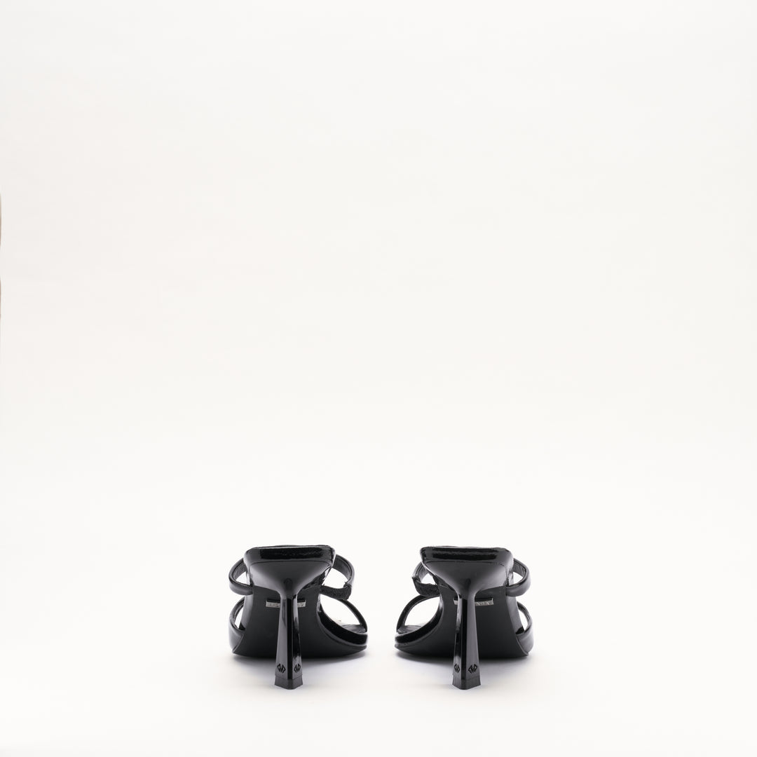 MALLET Frederica Women's Black Leather Heels