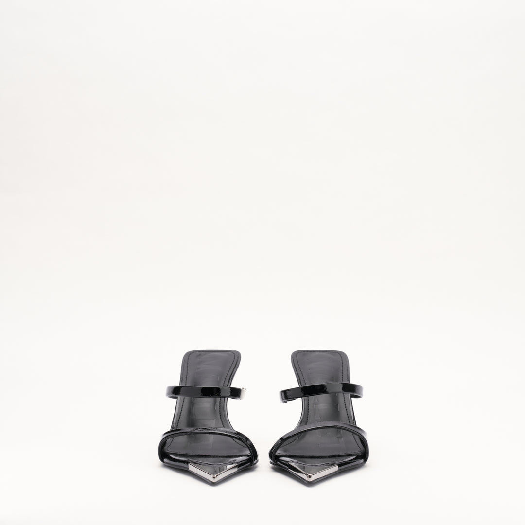 MALLET Frederica Women's Black Leather Heels