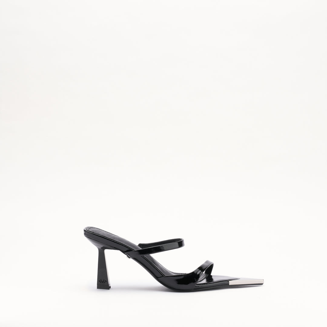 MALLET Frederica Women's Black Leather Heels
