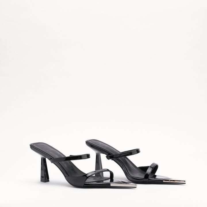 MALLET Frederica Women's Black Leather Heels