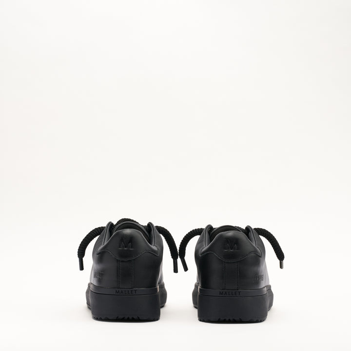 MALLET GRFTR Lite Men's Black Soft Leather Trainers