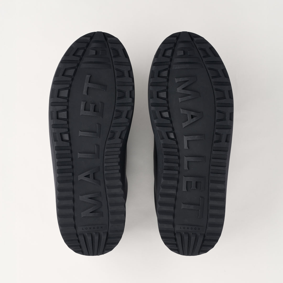 MALLET GRFTR Lite Men's Black Soft Leather Trainers