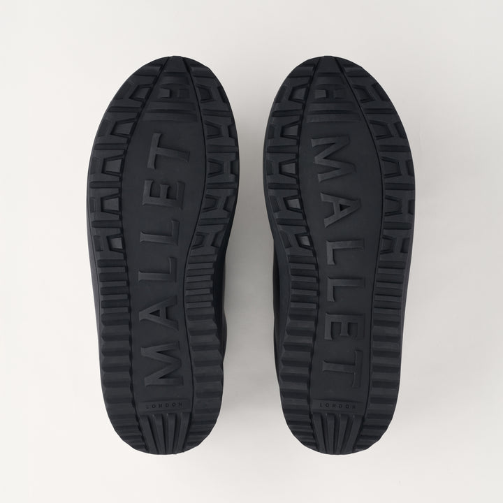 MALLET GRFTR Lite Men's Black Soft Leather Trainers