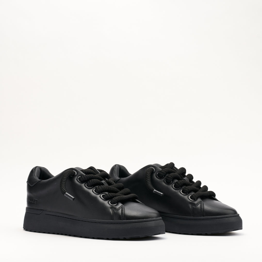 MALLET GRFTR Lite Men's Black Soft Leather Trainers
