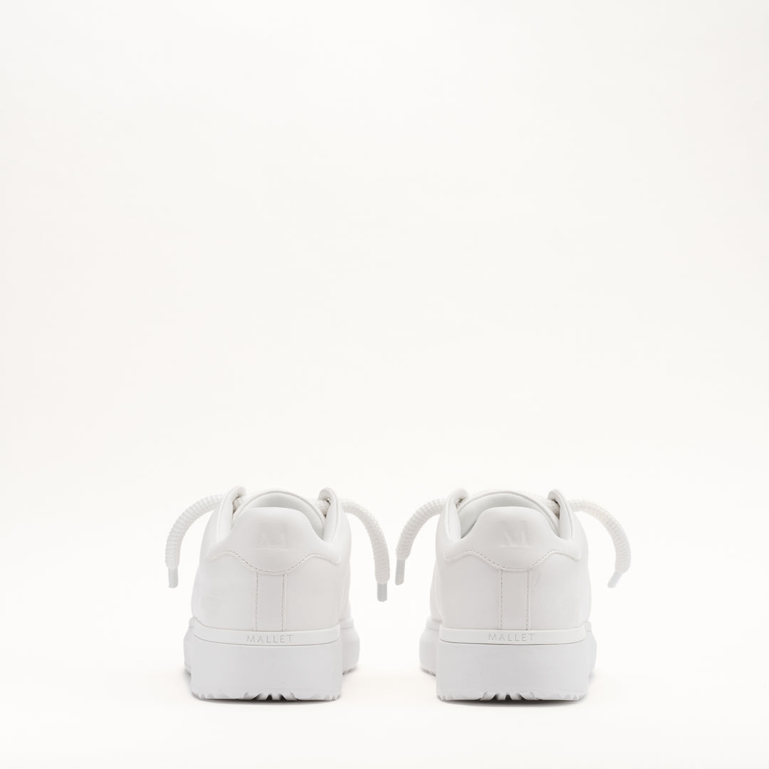 MALLET GRFTR Lite Men's White Soft Leather Trainers