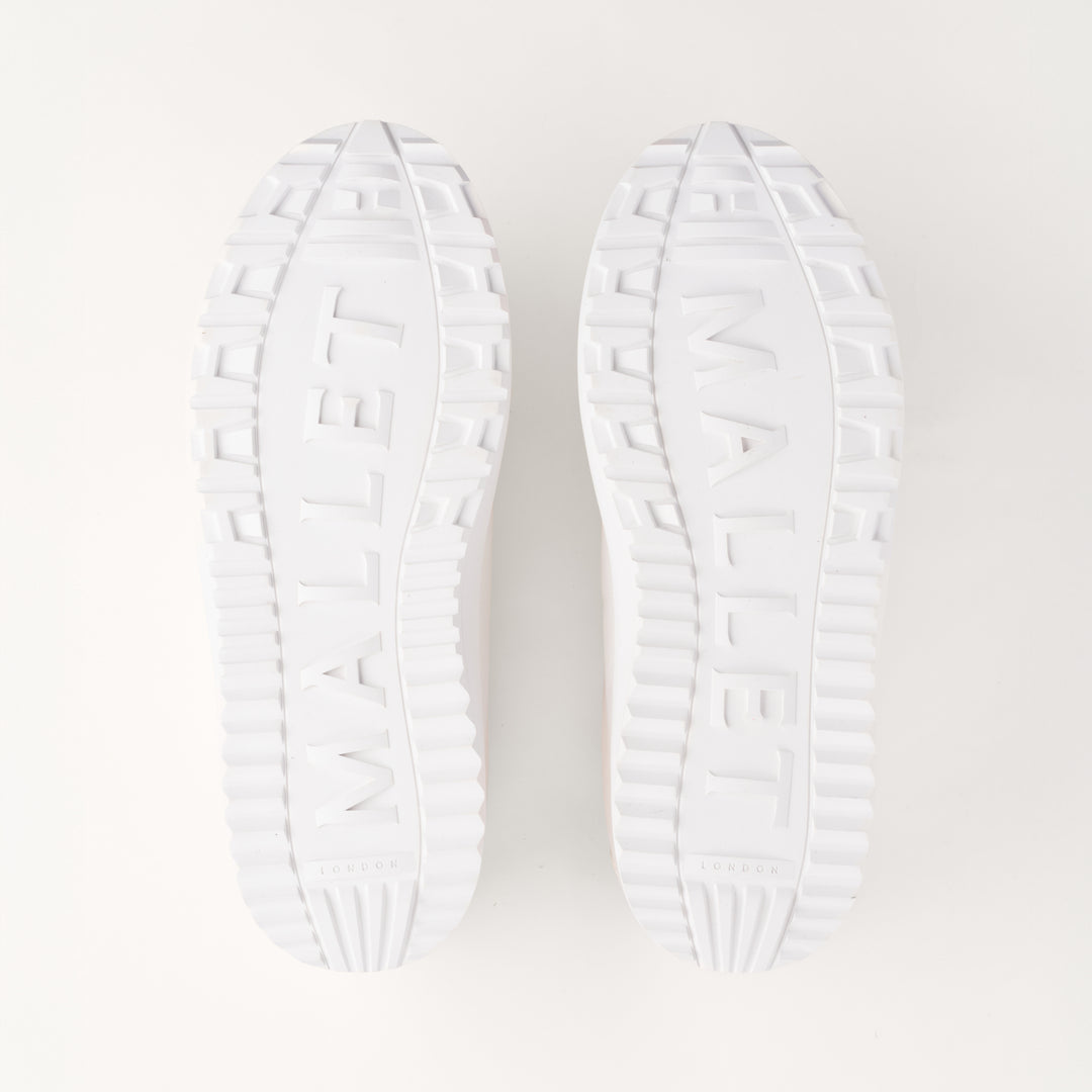 MALLET GRFTR Lite Men's White Soft Leather Trainers