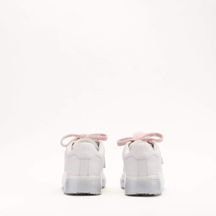 MALLET GRFTR Lite Women's White Silver Dip Leather Trainers