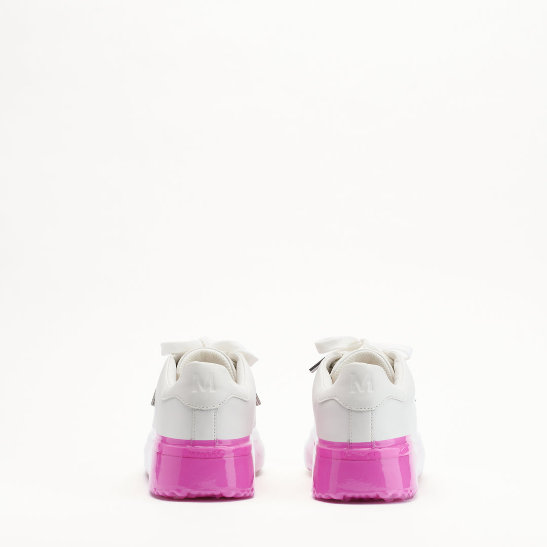 MALLET GRFTR Lite Women's Hot Pink Fade Dip Leather Trainers
