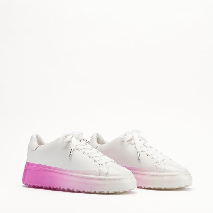 MALLET GRFTR Lite Women's Hot Pink Fade Dip Leather Trainers