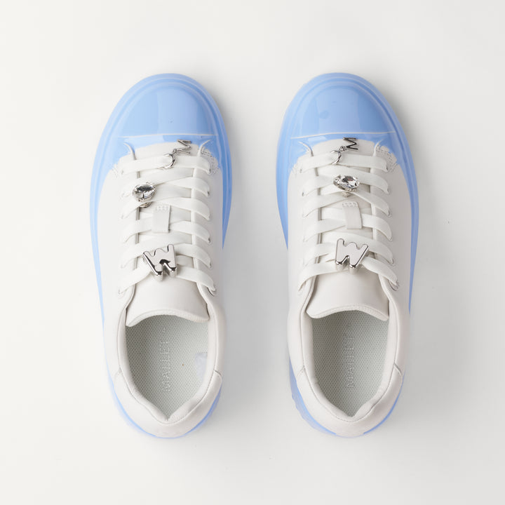 MALLET GRFTR LTC Women's Light Blue Dip Leather Trainers