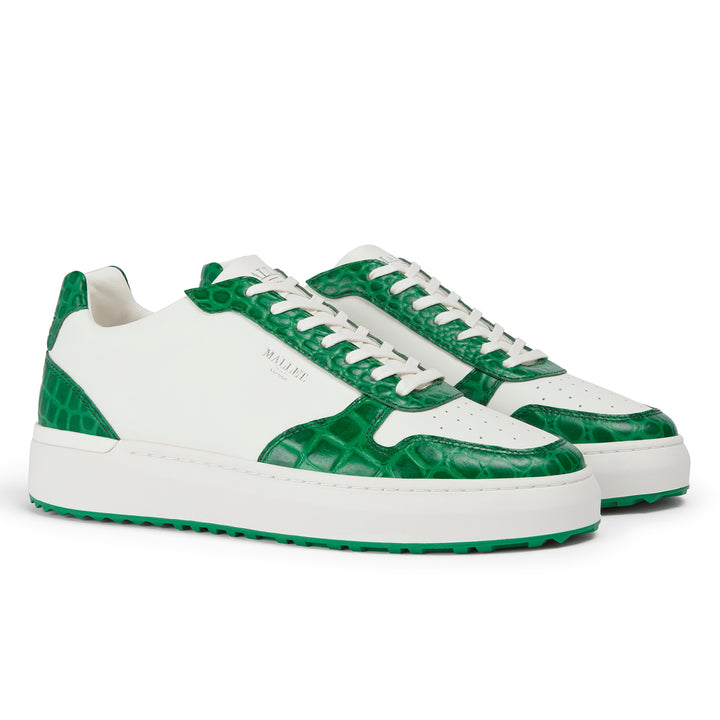 Hoxton 2.0 White Green Croc