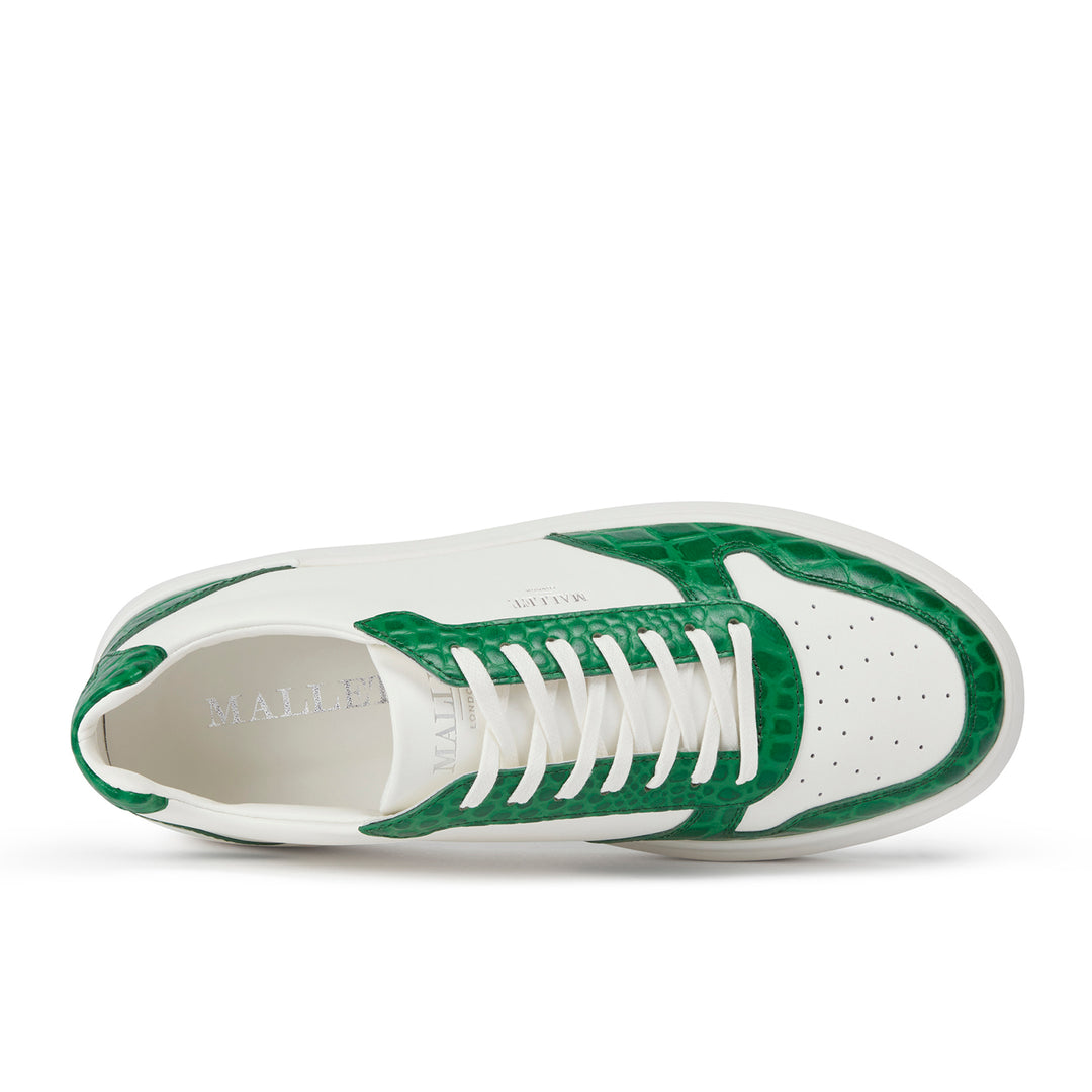 Hoxton 2.0 White Green Croc