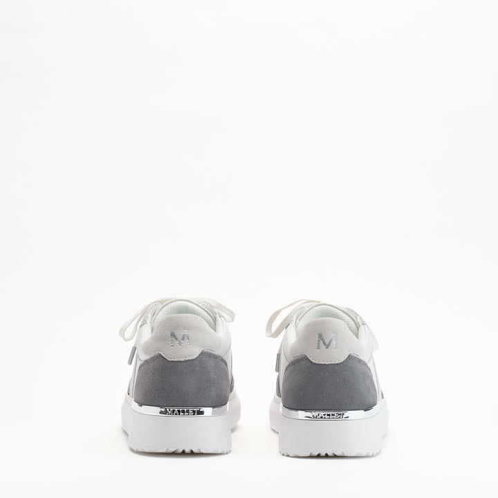 MALLET Hoxton Lite Men's White Grey Leather Trainers