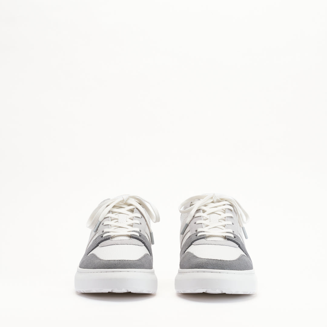 MALLET Hoxton Lite Men's White Grey Leather Trainers