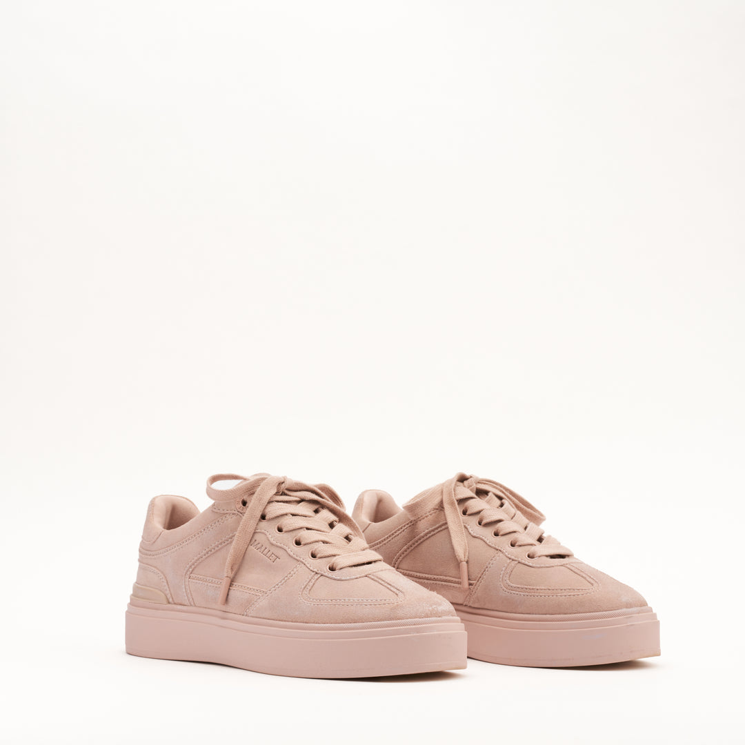 MALLET Kingsbury Women's Pink Suede Trainers