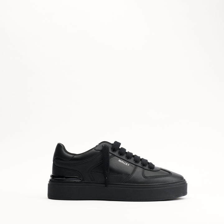 MALLET Kingsbury Men's Black Leather Trainers