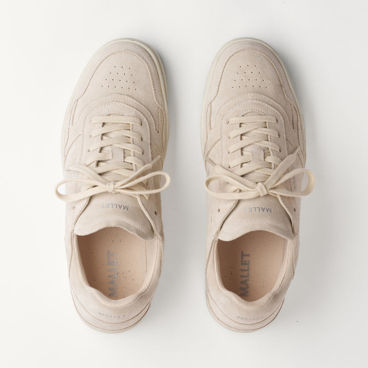 MALLET Kingsbury Women's Taupe Suede Trainers