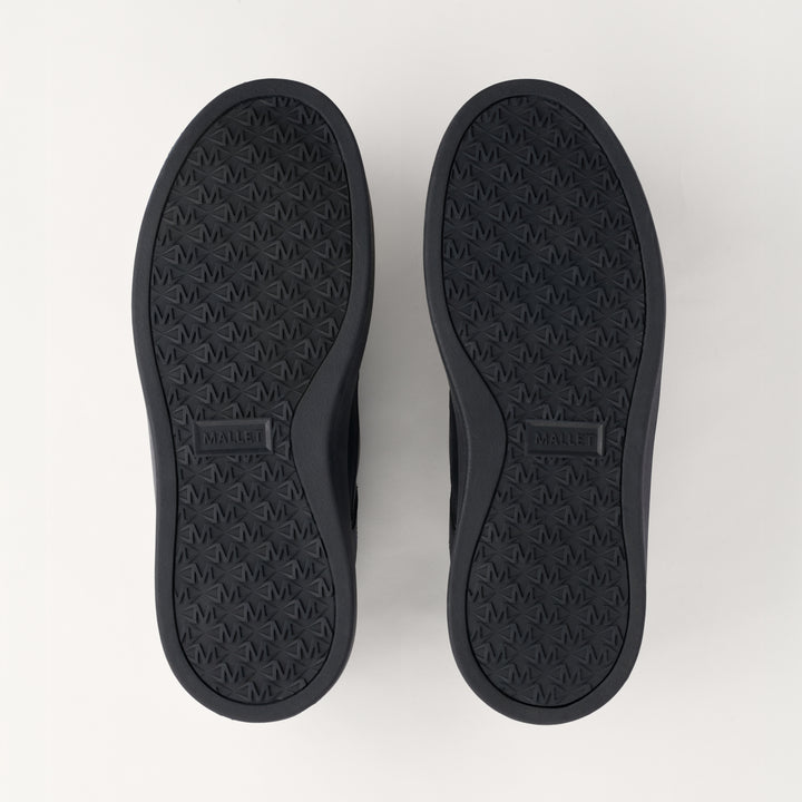 MALLET Kingsbury Men's Black Leather Trainers