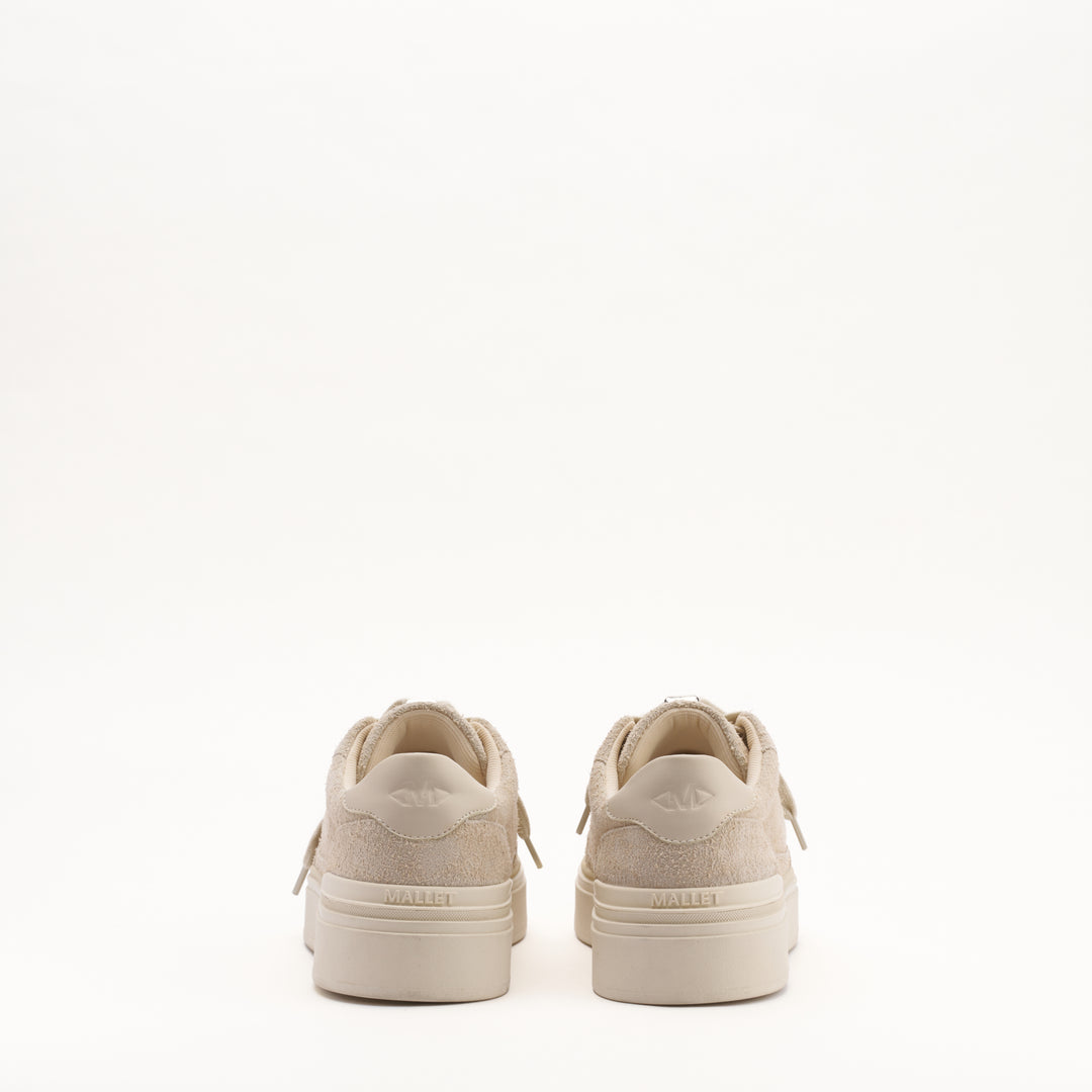MALLET Lansbury Women's Beige Suede Trainers