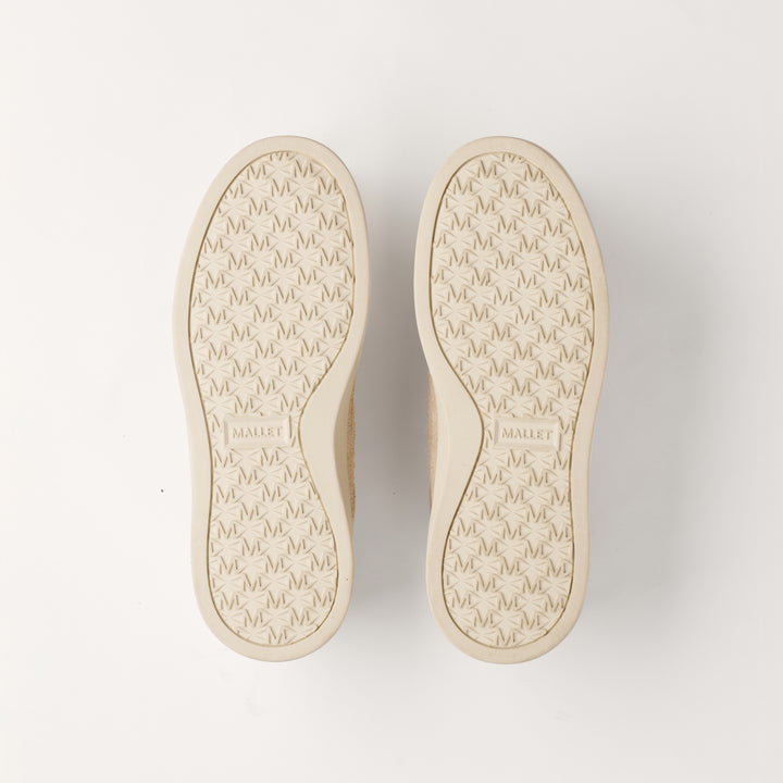 MALLET Lansbury Women's Beige Suede Trainers