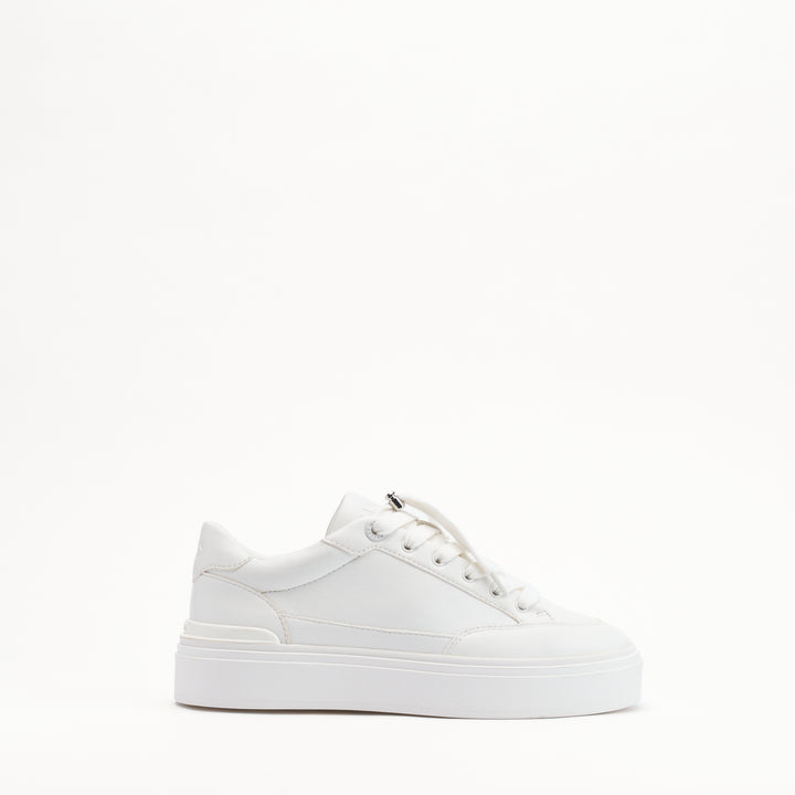 MALLET Lansbury Women's White Nappa Leather Trainers