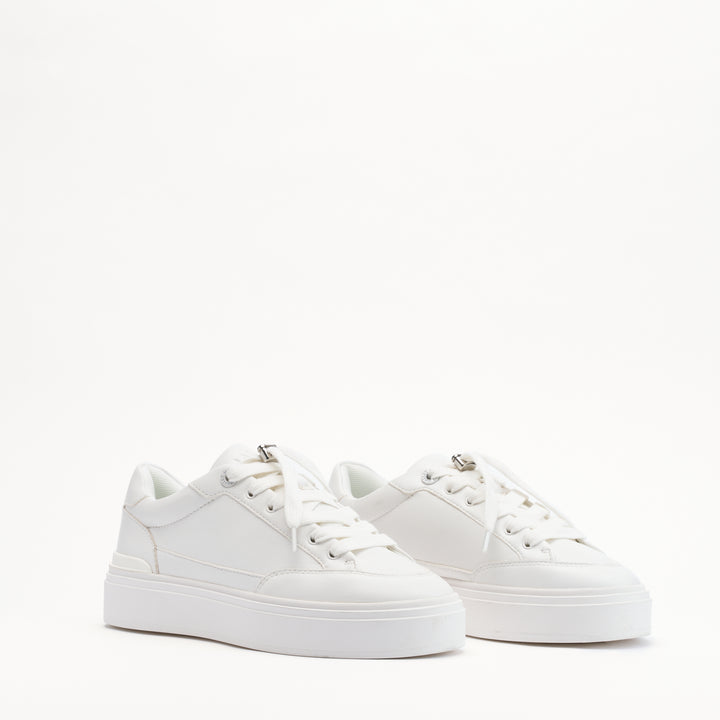 MALLET Lansbury Women's White Nappa Leather Trainers