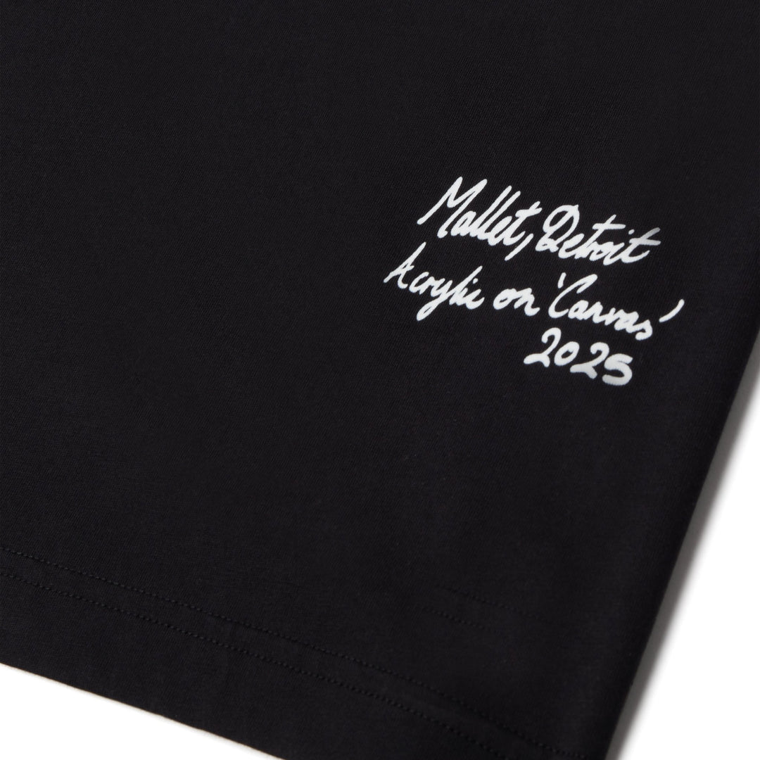 Mallet London X Detroit Mens Peeper Logo Tee Black
