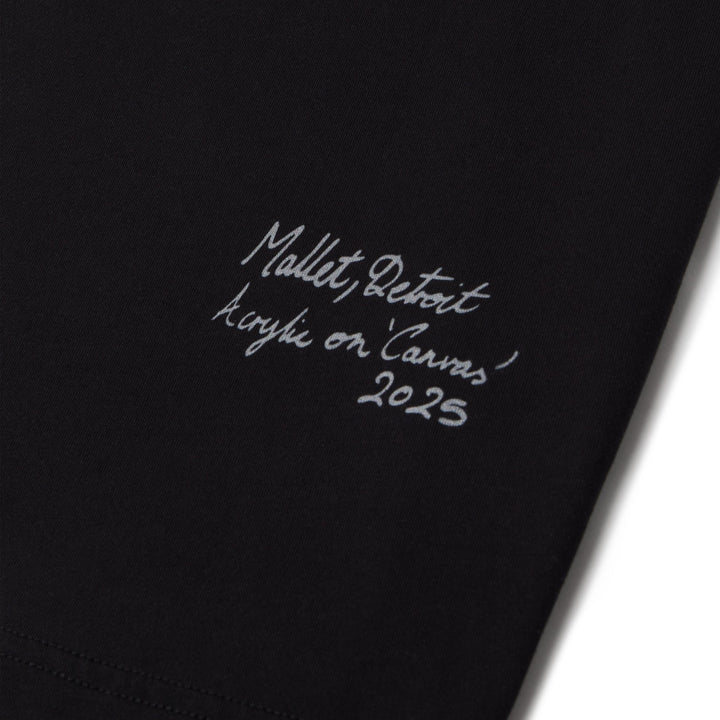 Mallet London X Detroit Mens Peeper Tee Black