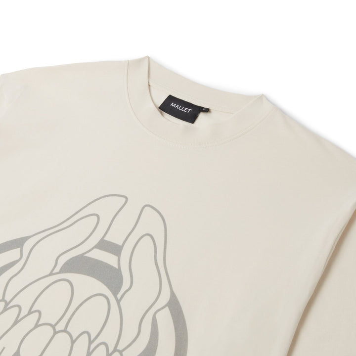 Mallet London X Detroit Mens Peeper Tee Stone