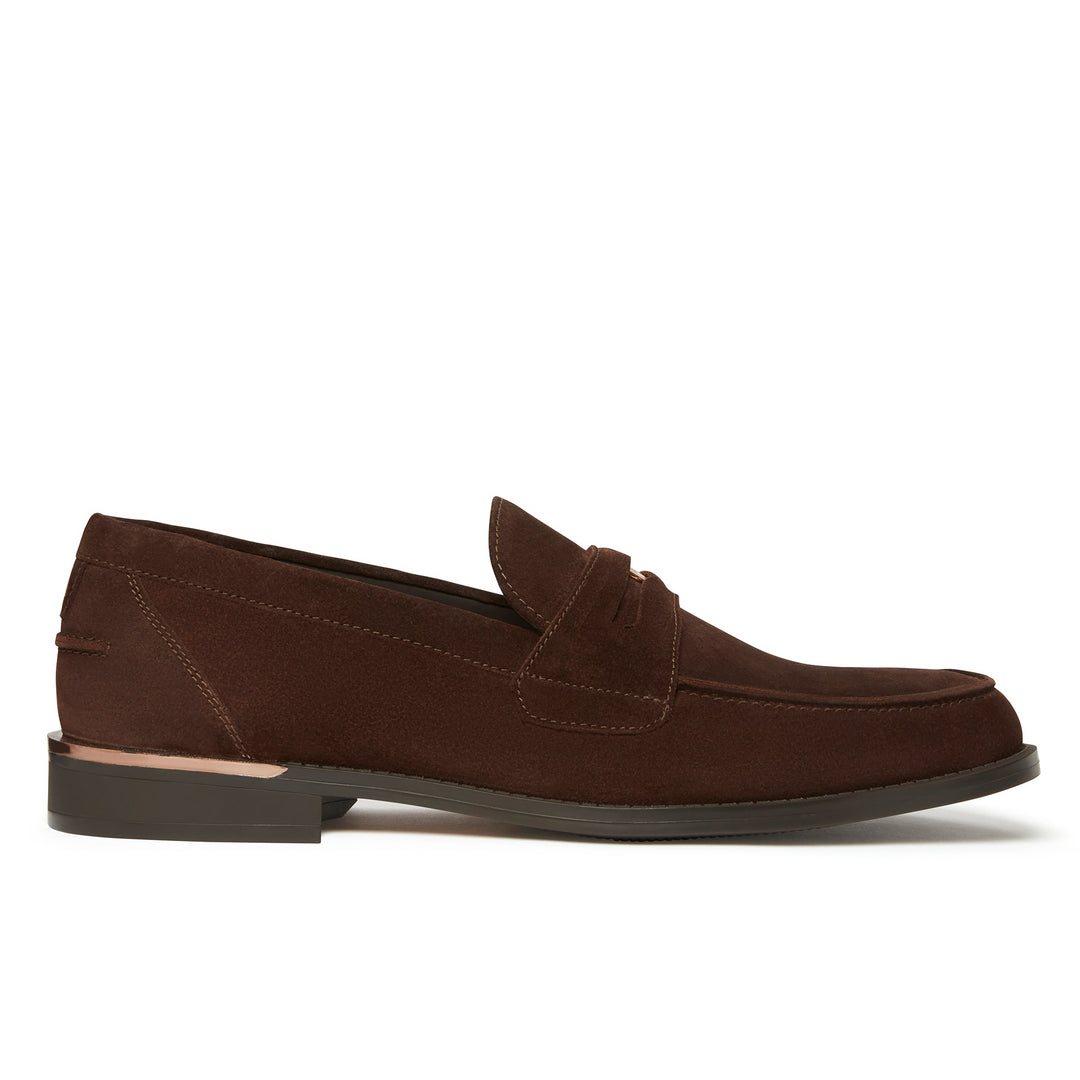 Rockwell Penny Loafer Brown Suede