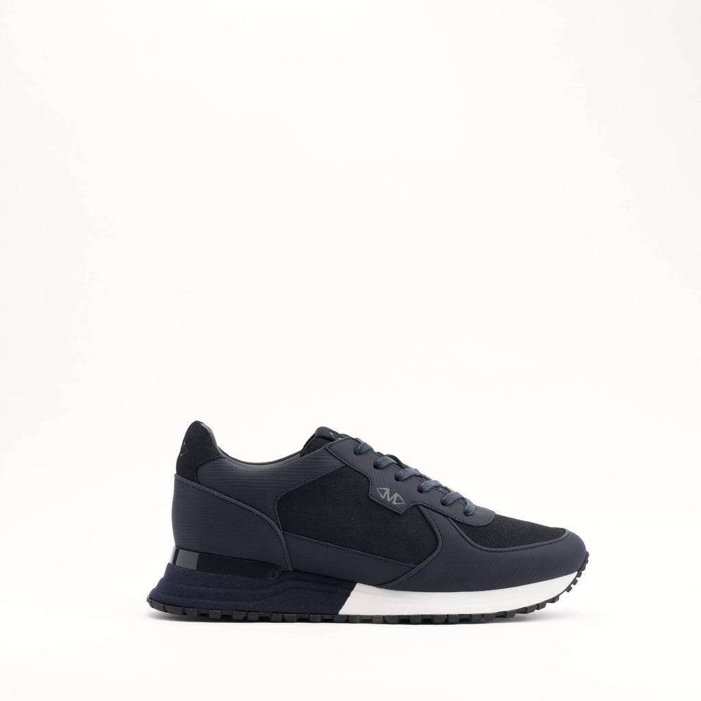 Boundary Ripple Leather Trainers