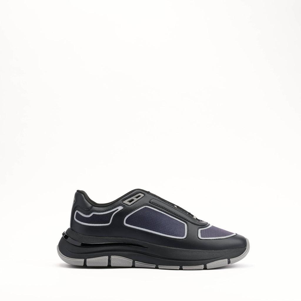 Alton Chrome Ombre Leather Trainers